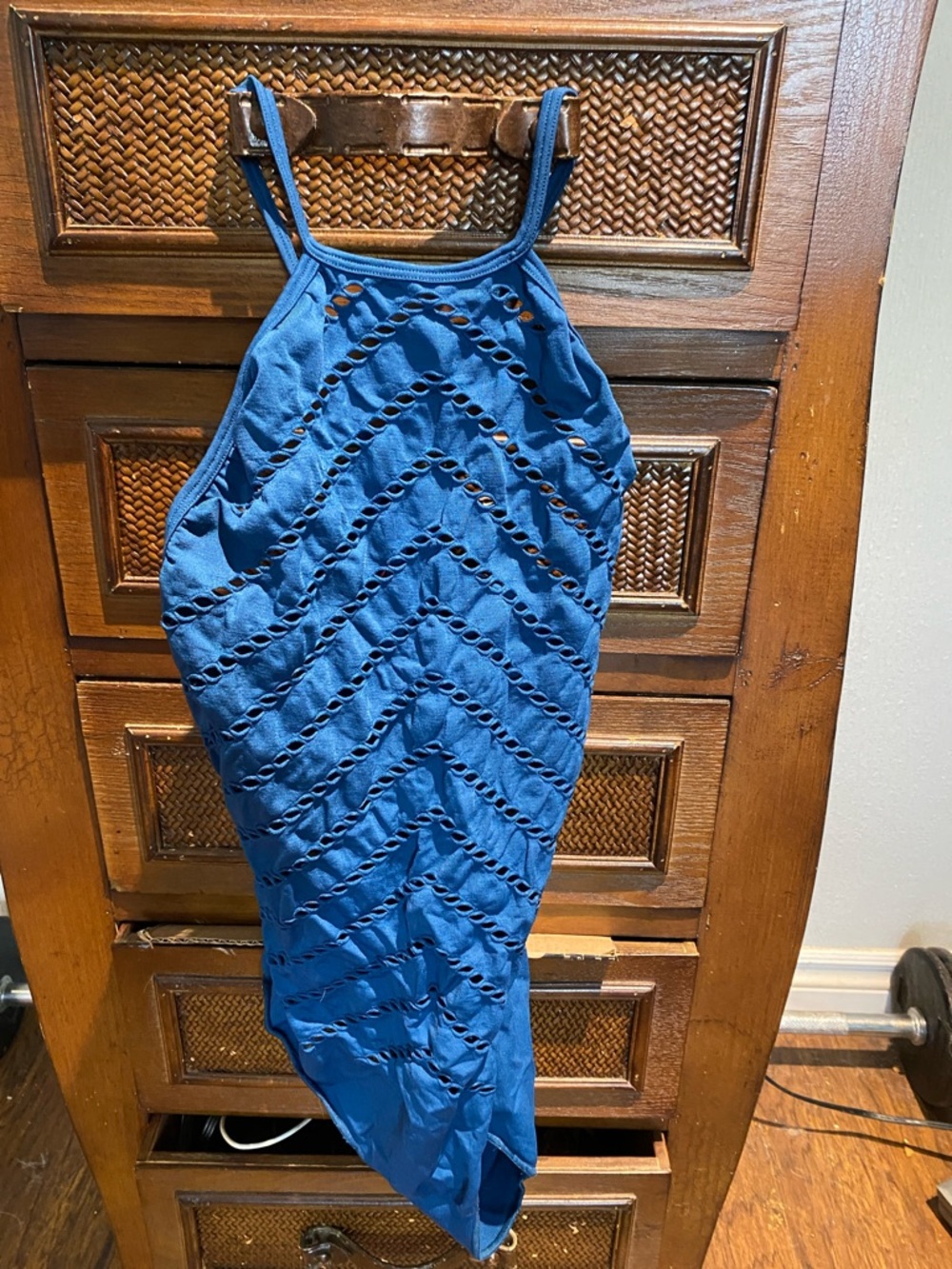 Blue Crochet Bathing suit